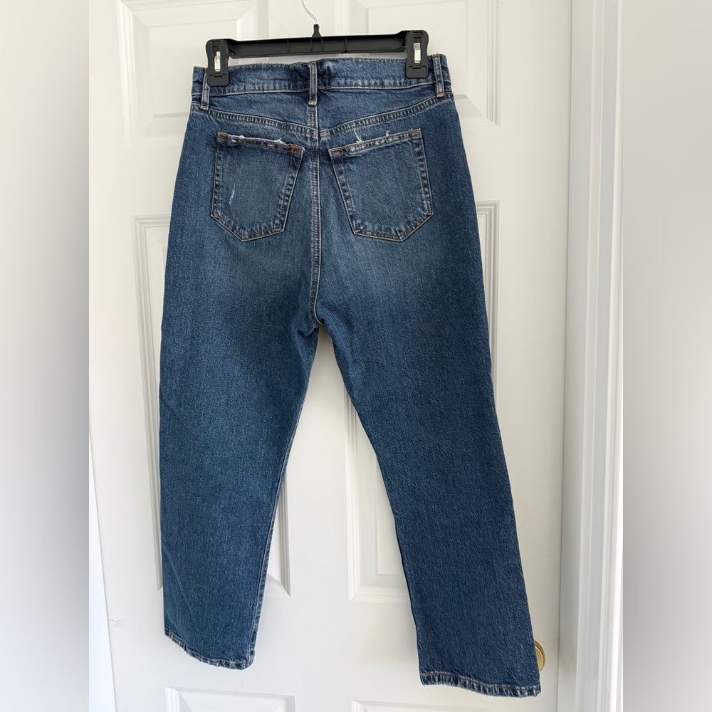 LOFT Women's High Rise Crop Straight Leg Jeans - Picture 2 of 5